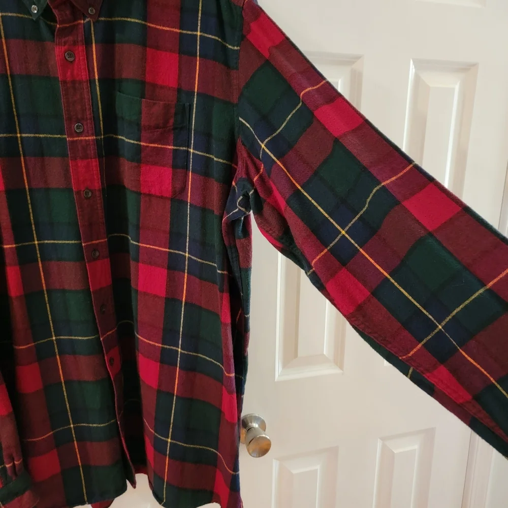 LL Bean Men’s‎ Plaid Flannel Shirt Button Down Traditional Fit XXLT
